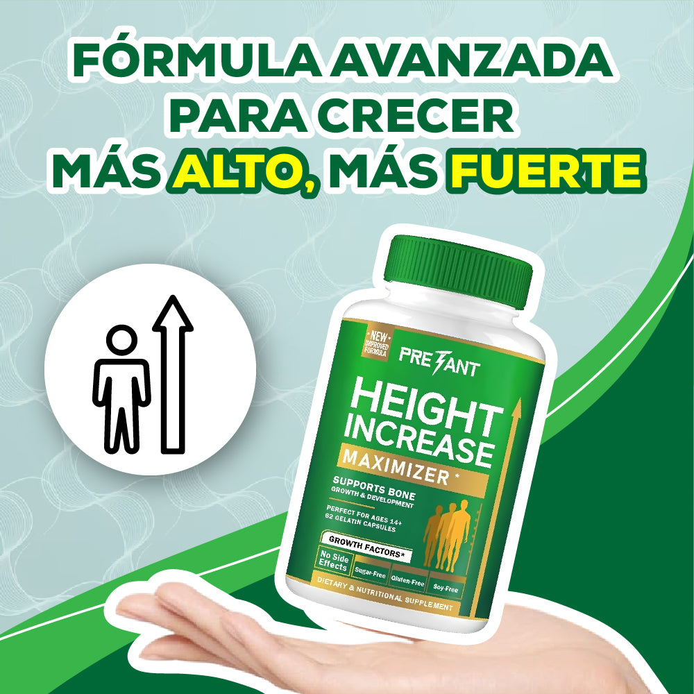 HEIGHT INCREASE - ESTIMULA HORMONAS DE CRECIMIENTO / DE 14 A 22 AÑOS