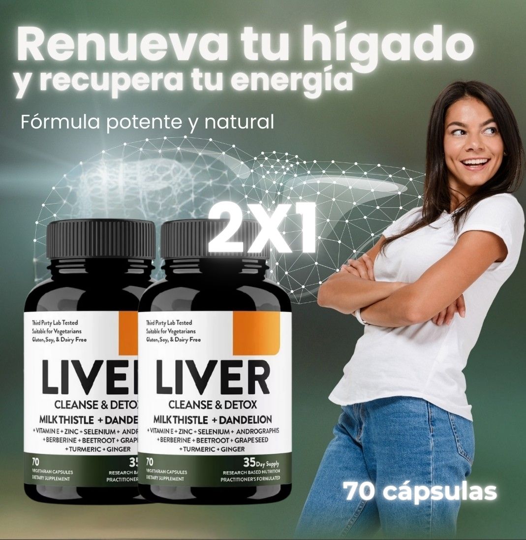(2X1) LIVER CLEANSE & DETOX - FORMULA 11 EN 1 (70caps)