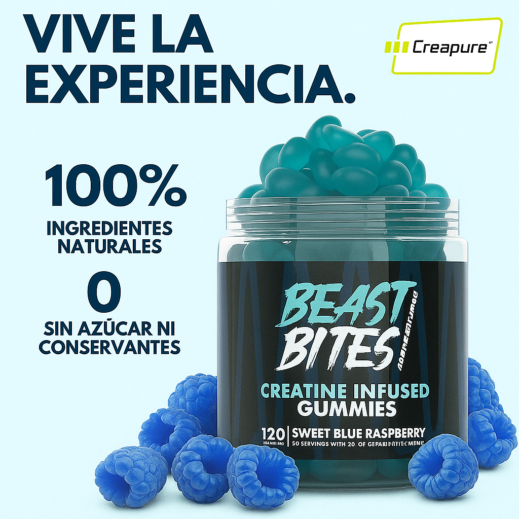 Gomitas de Creatina Monohidratada 5gr|Beast Bites™