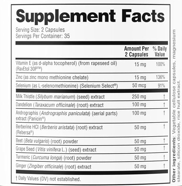 (2X1) LIVER CLEANSE & DETOX - FORMULA 11 EN 1 (70caps)