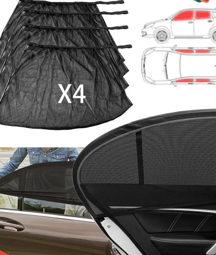Parasol Malla Para Carro x4 Car-Shades®