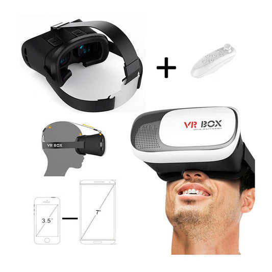 LENTES VR BOX DE REALIDAD VIRTUAL 3D + CONTROL INHALAMBRICO