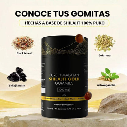 Shilajit Gold en Gomitas 3000mg