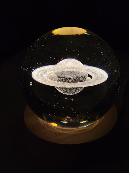 Lampara Esfera de Cristal 3D Edición Limitada