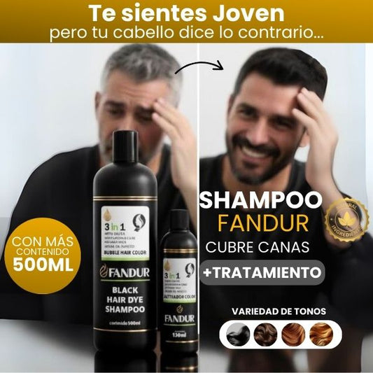 Shampoo Cubre Canas FANDUR - Formula Herbal Avanzada