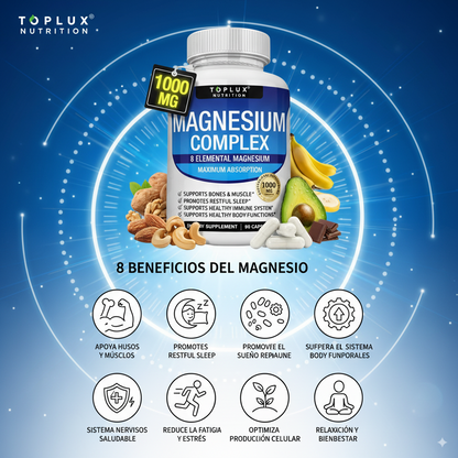 Magnesium Complex 8 en 1 – 1000mg